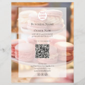 Benutzerdefinierter Logo-Bäckerei-Foto-QR-Code Flyer (Vorne)