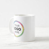 Benutzerdefinierter Logo-Kaffee-Becher | Unternehm Kaffeetasse (Vorderseite Links)