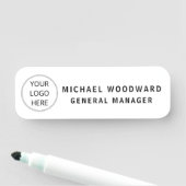 Benutzerdefinierter Logo-Mitarbeiter-Magnet-Sicher Namensschild (Beispiel)