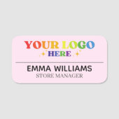 Benutzerdefinierter Logo-Mitarbeiter Magnetic oder Namensschild (Vorderseite)