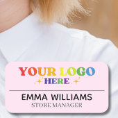 Benutzerdefinierter Logo-Mitarbeiter Magnetic oder Namensschild