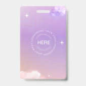 Benutzerdefinierter Logo-Name des Lilac-Veranstalt Ausweis (Rückseite)