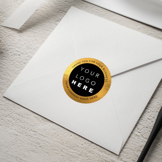 Benutzerdefinierter Logo Name Web Golden Foil Viel Runder Aufkleber