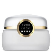 Benutzerdefinierter Logo Name Web Golden Modern Vi Runder Aufkleber