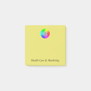 Benutzerdefinierter Logo-Notizblock Büro-Branding Post-it Klebezettel