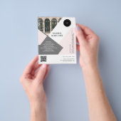 Benutzerdefinierter Logo-QR-Code Foto Einfach Prof Flyer (Gruppe)