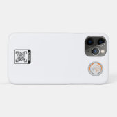 Benutzerdefinierter Logo QR-Code Geschäft Case-Mate iPhone Hülle (Rückseite (Horizontal))
