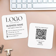 Benutzerdefinierter Logo-QR-Code Modern Minimalist