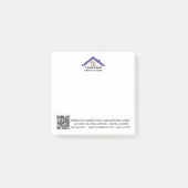 Benutzerdefinierter Logo-QR-Code Post-it Klebezettel (Vorderseite)
