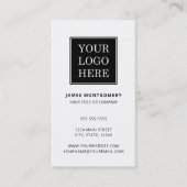 Benutzerdefinierter Logo-QR-Code Professional Visitenkarte (Vorderseite)