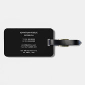 Benutzerdefinierter Logo-Scan QR-Code Strichname T Gepäckanhänger (Rückseite horizontal)