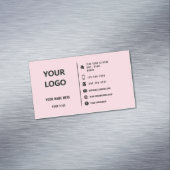 Benutzerdefinierter Logo-Text Design Ihr Business- Magnetische Visitenkarte (Beispiel)