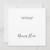 Benutzerdefinierter Logo Text elegant Quadrat Dank (Rückseite)