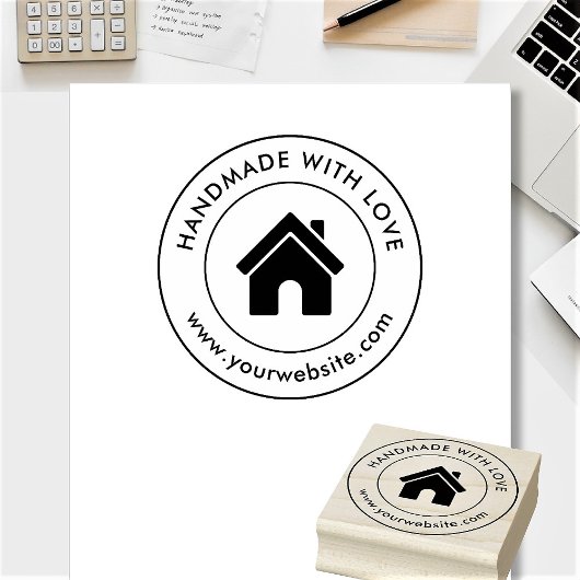 Benutzerdefinierter Logo-Text Gummistempel