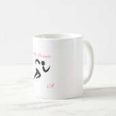 Benutzerdefinierter Logo & Text Kaffeebecher Kaffeetasse (VorderseiteRechts)