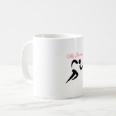 Benutzerdefinierter Logo & Text Kaffeebecher Kaffeetasse (Vorderseite Links)