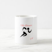 Benutzerdefinierter Logo & Text Kaffeebecher Kaffeetasse (Mittel)