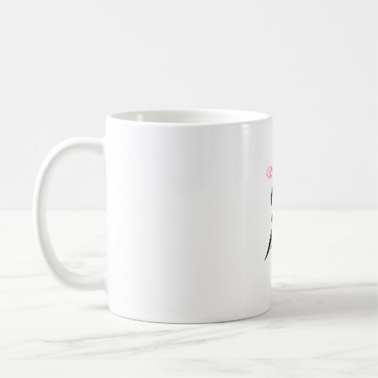 Benutzerdefinierter Logo & Text Kaffeebecher Kaffeetasse (Links)