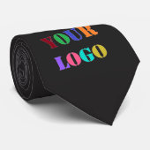 Benutzerdefinierter Logo-Text QR-Code Marken-Halst Krawatte (Gerollt)