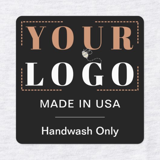 Benutzerdefinierter Logo-Text und Country-Kleidung Etiketten (Design 2)