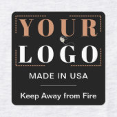 Benutzerdefinierter Logo-Text und Country-Kleidung Etiketten (Design 1)