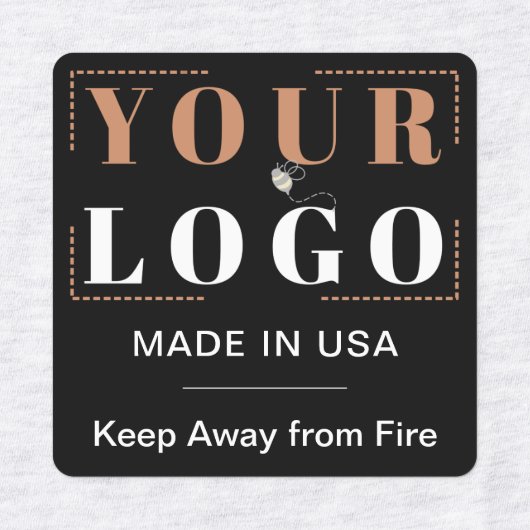 Benutzerdefinierter Logo-Text und Country-Kleidung Etiketten (Design 1)