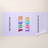 Benutzerdefinierter Logo-Text Werbeaktion für Stra Strandtuch (Vorderseite)