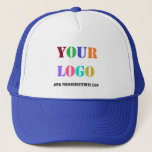 Benutzerdefinierter Logo-Text Werbeaktion Trucker- Truckerkappe<br><div class="desc">Benutzerdefinierte Farben und Schriftart - Ihr Logo und Ihre Textwerbung Business Personalisiert Hat / Geschenk - Hinzufügen Ihres Logos / Bild und Text / Informationen - Vergrössern und verschieben Sie Elemente mit dem Anpassungstool. Wählen Sie Schriftart / Größe / Farbe! Bitte verwenden Sie Ihr Logo - ein Bild, das niemandes...</div>