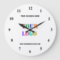 Benutzerdefinierter Logo-Text Werbemauer-Uhr