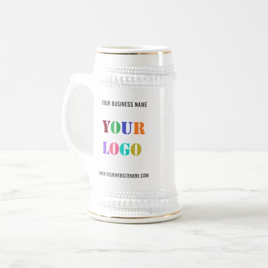 Benutzerdefinierter Logo-Werbeartikel Business Bee Bierglas (Vorderseite Links)