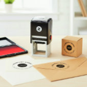 Benutzerdefinierter Logostempel für Papier (Firmen Permastempel