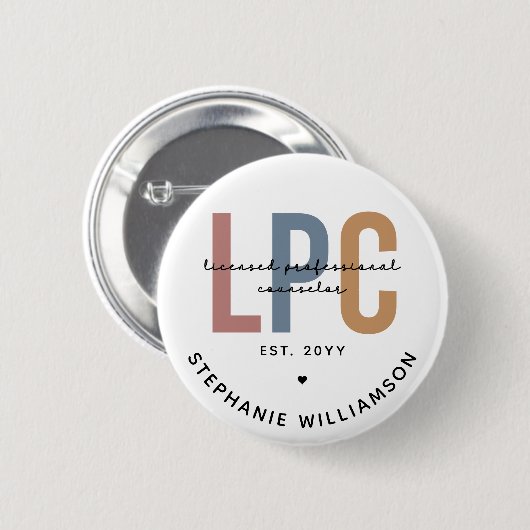 Benutzerdefinierter LPC-lizenzierter Beruflicher B Button (Vorne & Hinten)