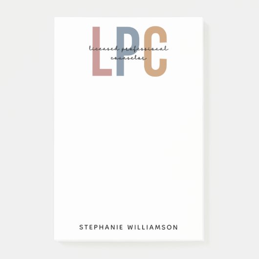 Benutzerdefinierter LPC-lizenzierter Beruflicher B Post-it Klebezettel (Vorderseite)