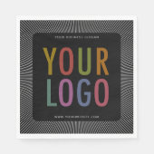 Benutzerdefinierter Luncheon Napkins mit Firmenlog Serviette (Vorderseite)