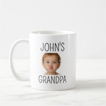 Benutzerdefinierter lustiger Baby-Foto-Opa-Becher 