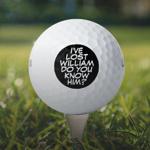 Benutzerdefinierter lustiger Comic-Strip verlorene Golfball