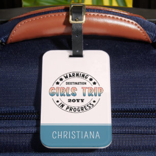 Benutzerdefinierter lustiger Gradient für Mädchen- Gepäckanhänger