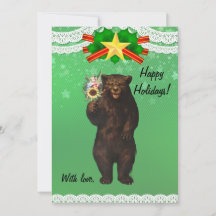 Benutzerdefinierter lustiger moderner Weihnachtsbä