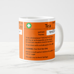 Benutzerdefinierter lustiger Rezept-Kaffeebecher Jumbo-Tasse