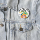 Benutzerdefinierter Mädchen-Buchhalter-Nehmen Sie Button (Beispiel)