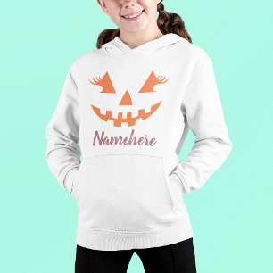 Benutzerdefinierter Mädchenhafter Jack O Lantern K Hoodie