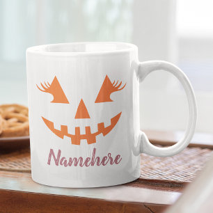 Benutzerdefinierter Mädchenhafter Jack O Lantern K Kaffeetasse