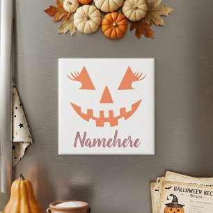 Benutzerdefinierter Mädchenhafter Jack O Lantern K Magnet