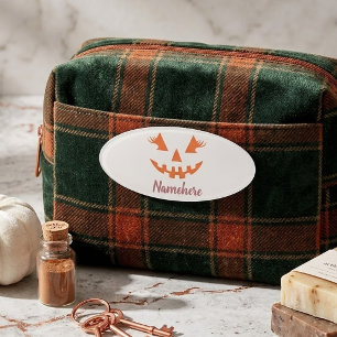 Benutzerdefinierter Mädchenhafter Jack O Lantern K Namenschild