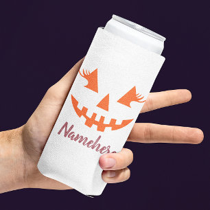 Benutzerdefinierter Mädchenhafter Jack O Lantern K Selters Dosenkühler