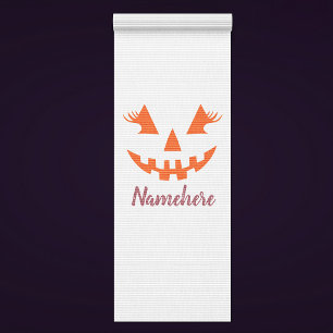 Benutzerdefinierter Mädchenhafter Jack O Lantern K Yogamatte