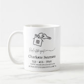 Benutzerdefinierter Makler-Kaffeebecher Kaffeetasse (Links)