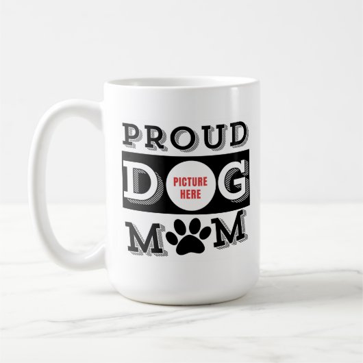 Benutzerdefinierter Mama für Hunde Kaffeetasse (Links)