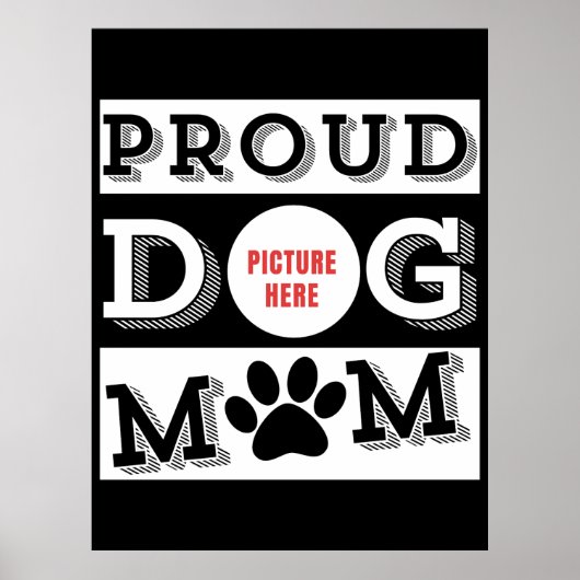 Benutzerdefinierter Mama für Hunde Poster (Vorne)