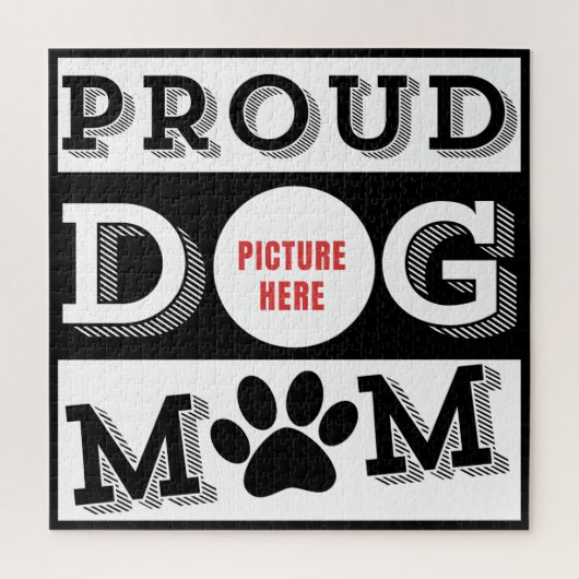 Benutzerdefinierter Mama für Hunde Puzzle (Vertikal)
